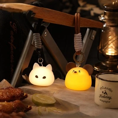 Set di luci notturne in silicone per topo e pipistrello